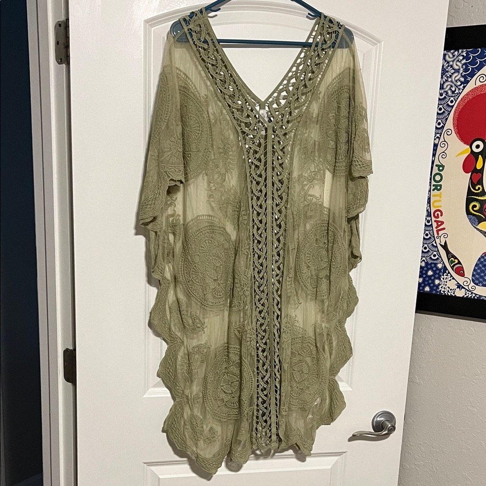 Rachel Zoe Olive Crochet Knitwear